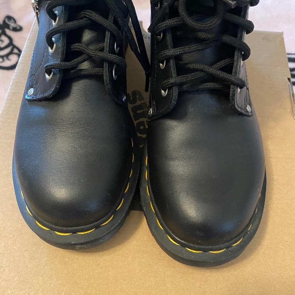 Dr.Martens 1460 Twin zip leather lace up boots size 6 - Picture 10 of 14
